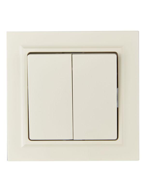  Выключатель 2-кл. СП BRITE ВСР10-2-0-БрКр 10А в сборе беж. IEK BR-V20-0-10-K10-F фото в каталоге от BTSprom.by