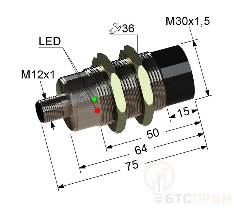Выключатель бесконтактный PS2-30M75-15N35-C4-Y (ВБ2.30М.75.15.3.5.C4.1(400мА)) МЕГА-К A8010-34128583 фото в каталоге от BTSprom.by  Выключатель бесконтактный PS2-30M75-15N35-C4-Y (ВБ2.30М.75.15.3.5.C4.1(400мА)) МЕГА-К A8010-34128583 фото в каталоге от BTSprom.by