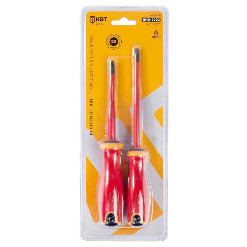  Набор диэлектрических отверток "Слим" НИО-2202 КВТ 88929 фото в каталоге от BTSprom.by