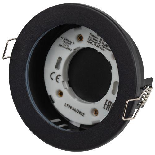  Светильник KL95 SBK под лампу GX53 IP44 влагозащищенный встраиваемый черн. Эра Б0055812 фото в каталоге от BTSprom.by