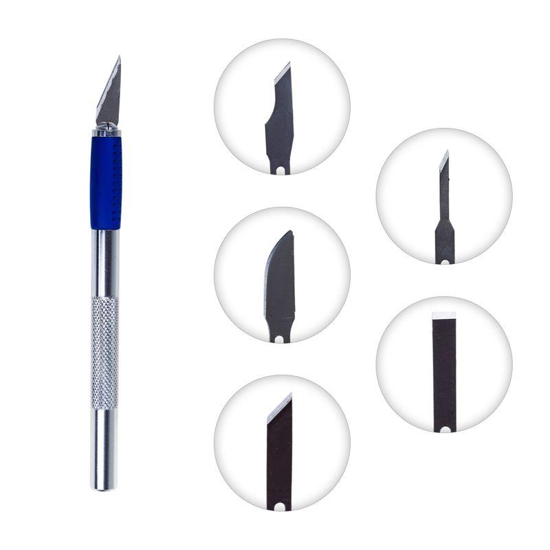  Набор скальпель со сменными лезвиями 7 предметов Rexant 12-4917 фото в каталоге от BTSprom.by