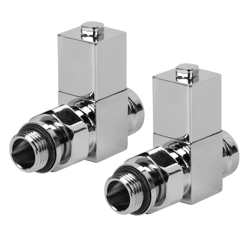 набор дизайн-вентилей cube прямой 1/2дюйм хром royal thermo нс-1193189 от BTSprom.by
