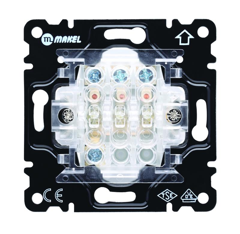 выключатель 3-кл. 1 вход 3 выхода cellia механизм makel 2200013 от BTSprom.by