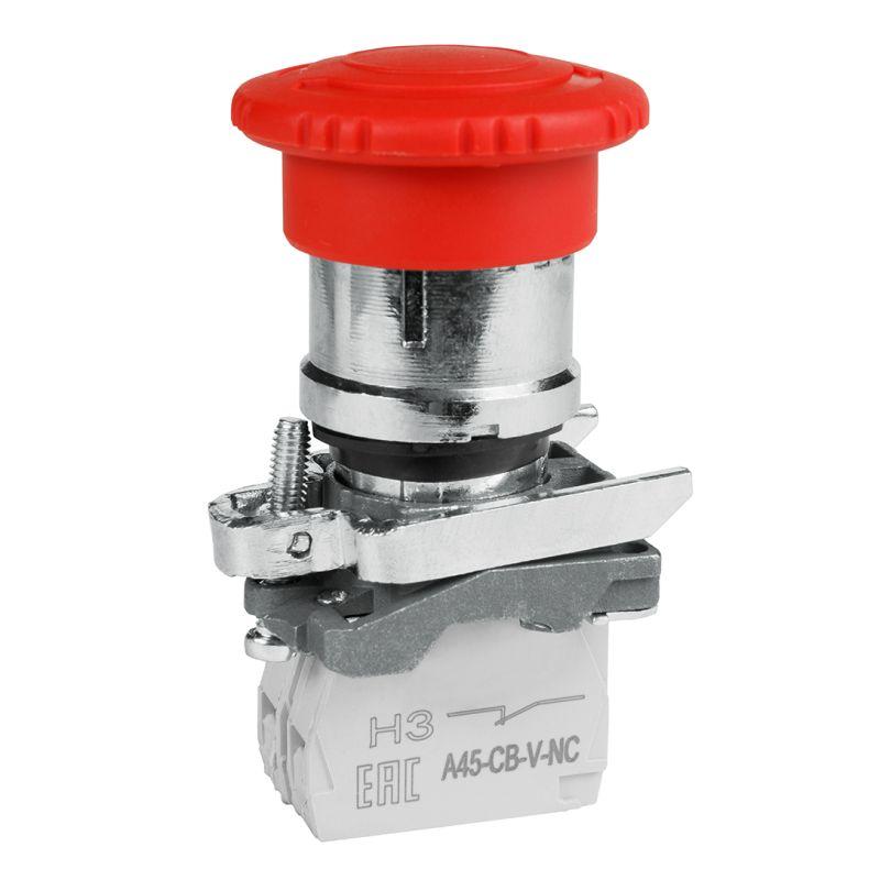 кнопка аварийного останова optisignal d22 c4-estr-01 металл 1нз возврат поворотом xb4bs8442 кэаз 332178 от BTSprom.by