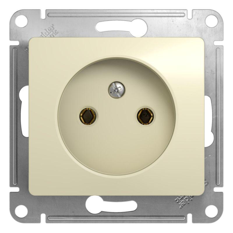 розетка 1-м сп glossa 16а ip20 без заземл. механизм беж. se gsl000241 от BTSprom.by