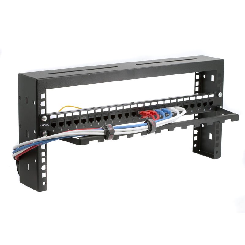  Организатор горизонтальный кабельный компактный на 19дюйм профили высота 0U DKC RNHZ фото в каталоге от BTSprom.by