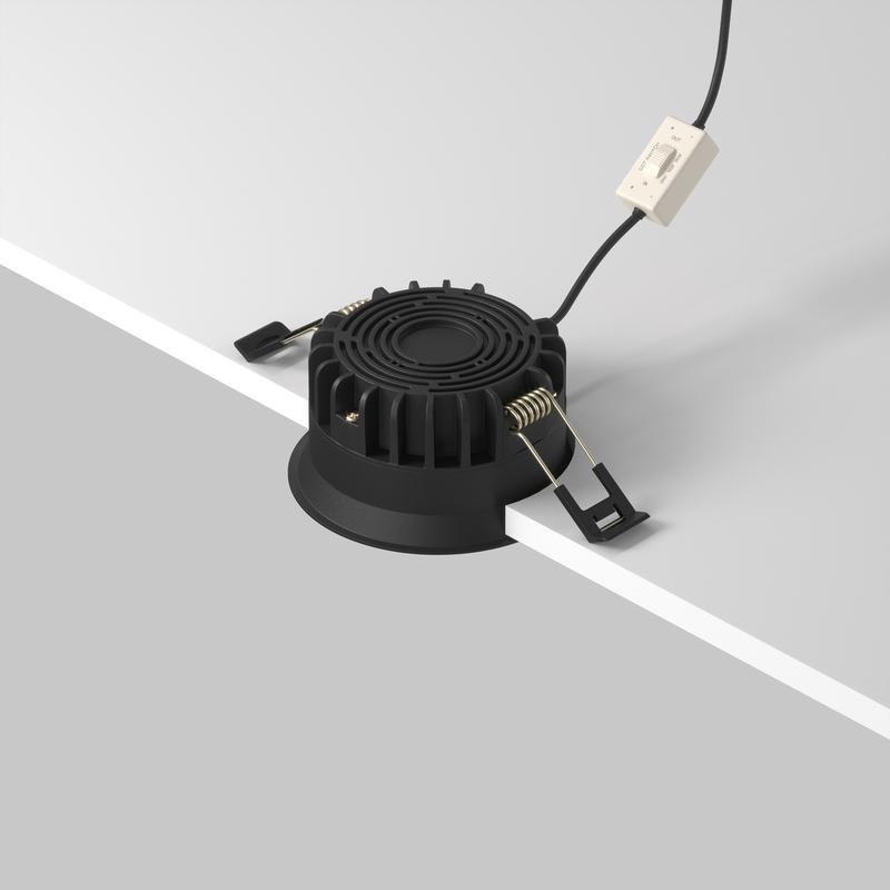  Светильник Okno 8Вт 3000-4000-6000К IP44 встраив. Maytoni DL055-8W3-4-6K-B фото в каталоге от BTSprom.by