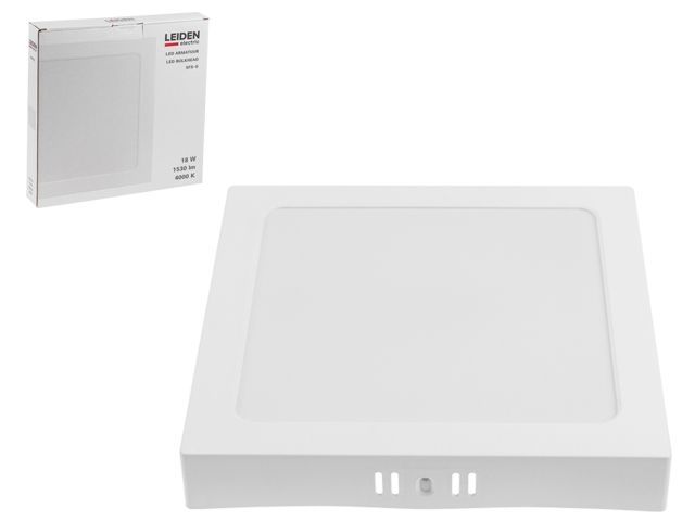 светильник светодиодный накладной квадрат 18 вт 4000к, ip44 sfs-s leiden electric (225*225 мм) 807012 от BTSprom.by