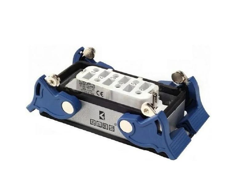 розетка 4-фиксатора для панели 6п 35а emas ebm606pm44 от BTSprom.by