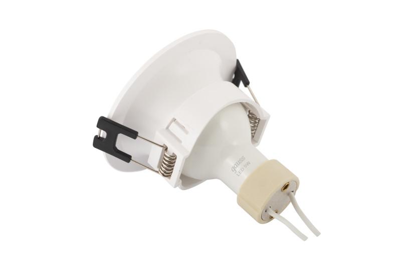  Светильник 10Вт GU5.3 IP20 LED встраив. пластик бел. DENKIRS 588299 фото в каталоге от BTSprom.by