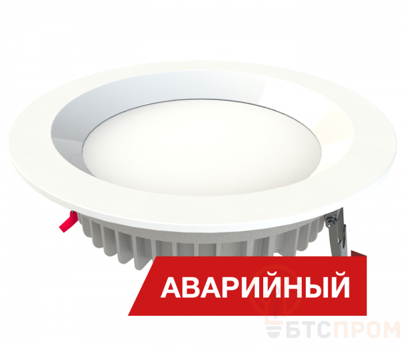  Светильник светодиодный Downlight 10/1200 opal 1200лм 10Вт 4000К IP65 0.95PF 80Ra Кп<1 CS аварийный Diora DD10IP65-O-4K-CS-A фото в каталоге от BTSprom.by
