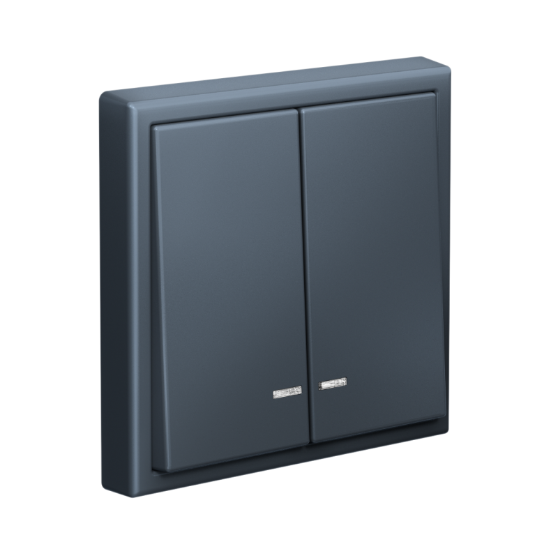  Выключатель 2-кл. ArtGallery (сх. 5а) 10AX с подсветкой быстрозажим. клем. механизм грифель SE GAL000753S фото в каталоге от BTSprom.by