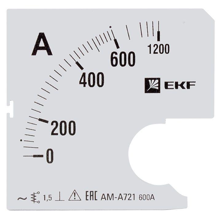 шкала сменная для a721 600/5а-1.5 proxima ekf s-a721-600 от BTSprom.by