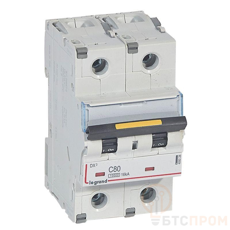 Выключатель автоматический модульный 2п C 80А 16кА DX3 10000 3мод. 230/400В Leg 409228 фото в каталоге от BTSprom.by  Выключатель автоматический модульный 2п C 80А 16кА DX3 10000 3мод. 230/400В Leg 409228 фото в каталоге от BTSprom.by