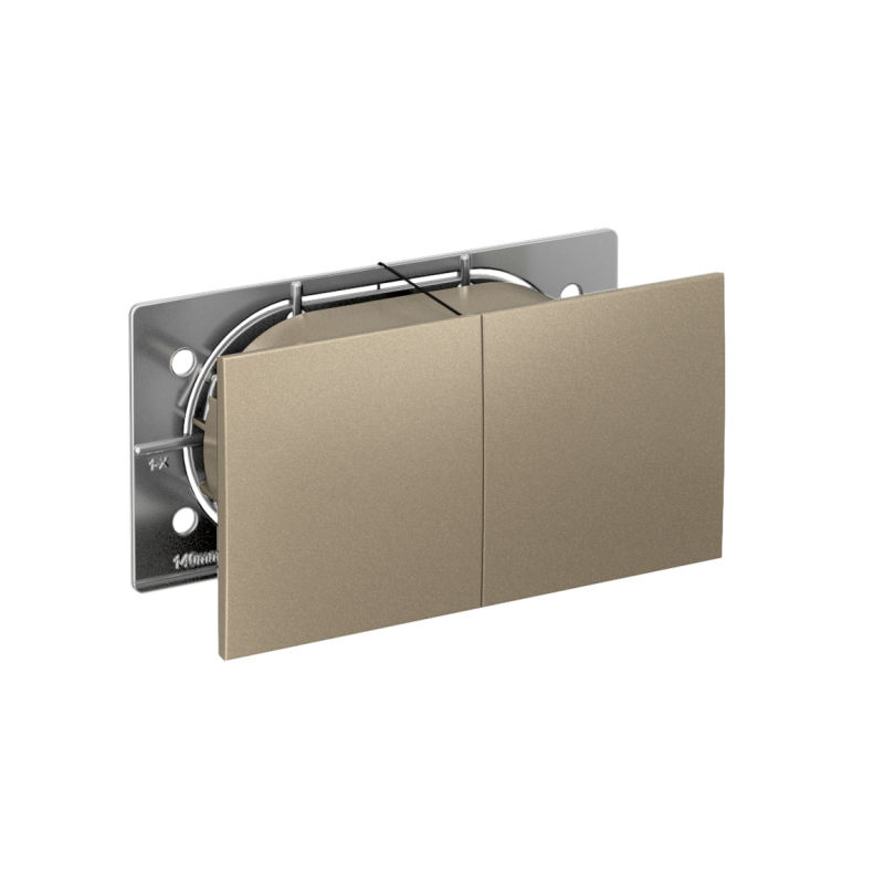 розетка 2-м сп atlasdesign 16а ip20 с заземл. защ. шторки со сдвижн. крышкой в сборе шампань se atn000528 от BTSprom.by