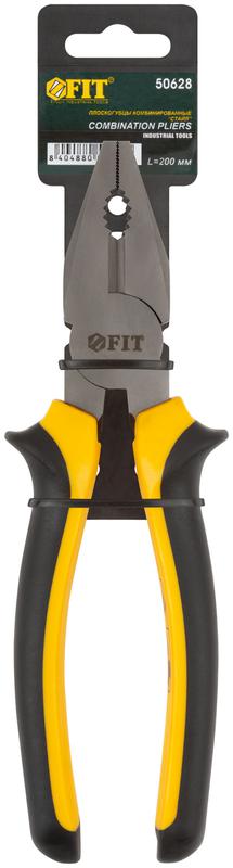  Плоскогубцы комбинированные "Стайл" мягкие прорезин. ручки молибденовое покрытие 200мм FIT 50628 фото в каталоге от BTSprom.by
