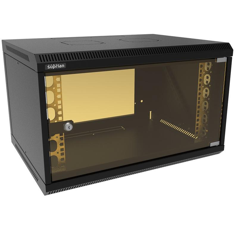 шкаф телекоммуникационный настенный твл-6u-600-450-ср-9005 suprlan 05-1063-b от BTSprom.by