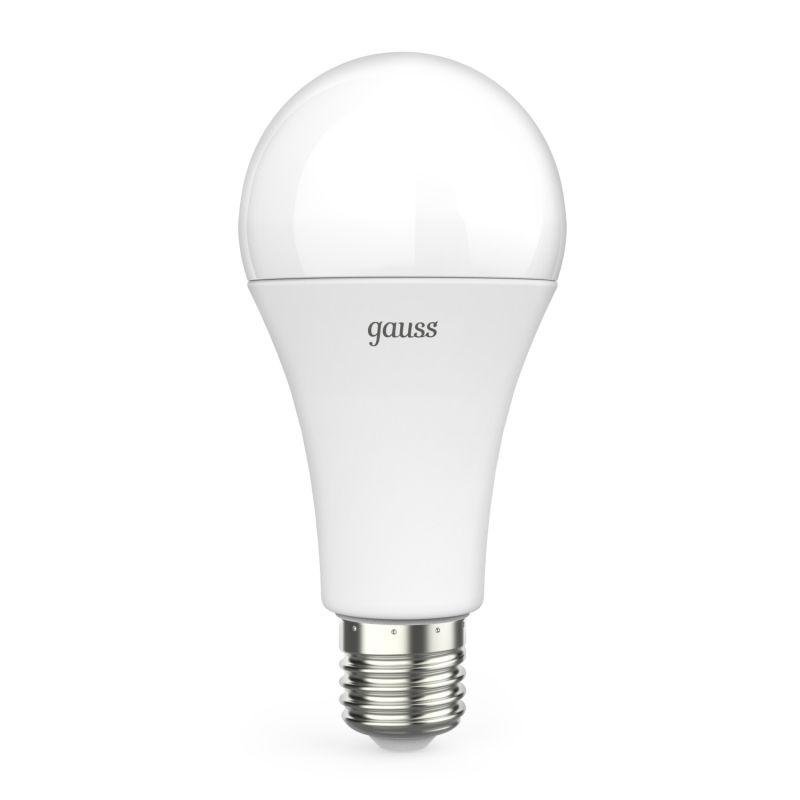 Лампа светодиодная Black 22Вт A70 грушевидная 3000К тепл. бел. E27 1900лм GAUSS 102502122 фото в каталоге от BTSprom.by