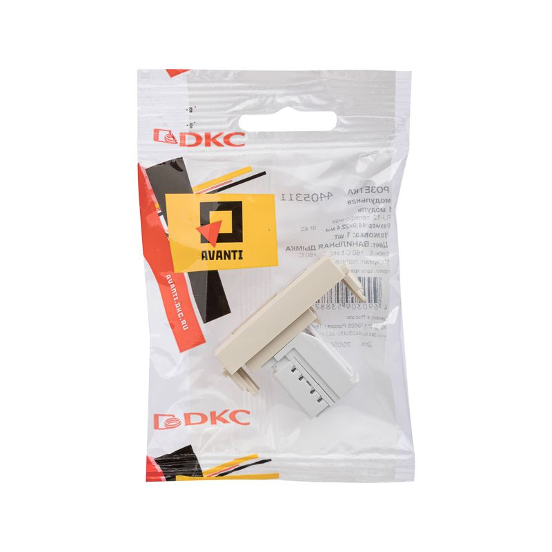  Розетка телефонная 1мод. Avanti "Ванильная дымка" RJ12 модульная DKC 4405311 фото в каталоге от BTSprom.by