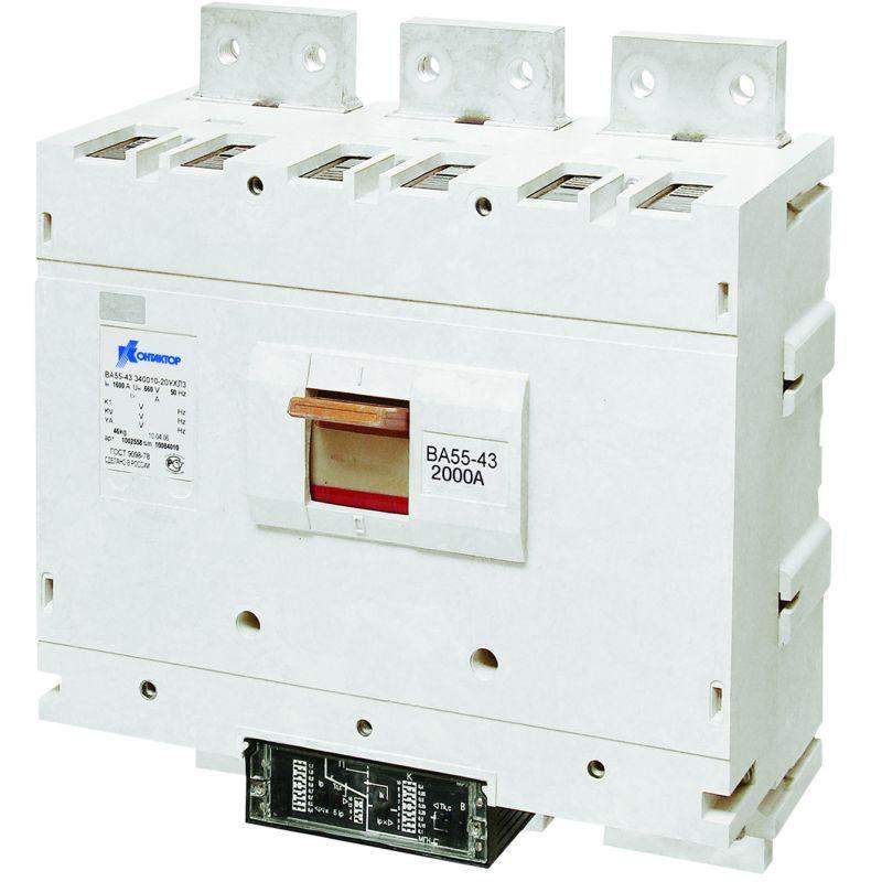 выключатель автоматический 3п 1600а ва56-43-301830-00 ухл3 690в контактор 1019673 от BTSprom.by