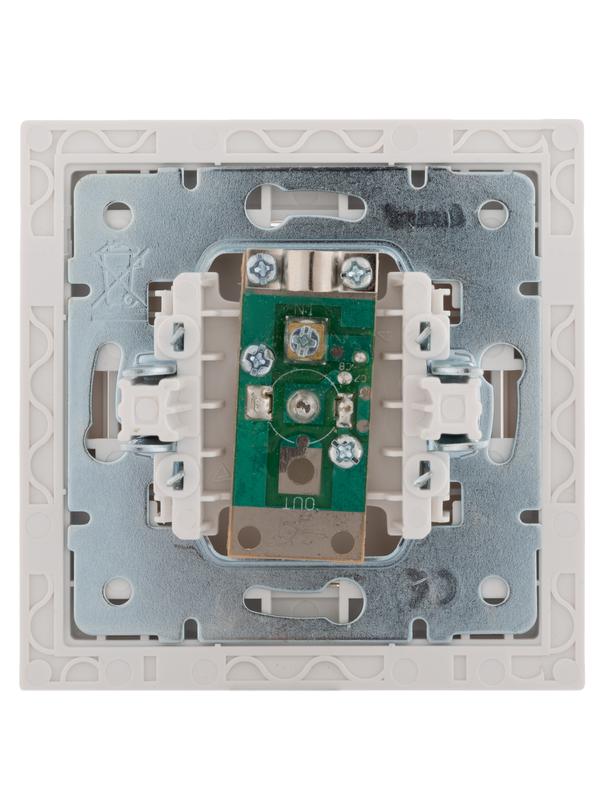  Розетка телевизионная оконечная TV СП Rain с хром. боковой вставкой бел. LEZARD 703-0225-130 фото в каталоге от BTSprom.by