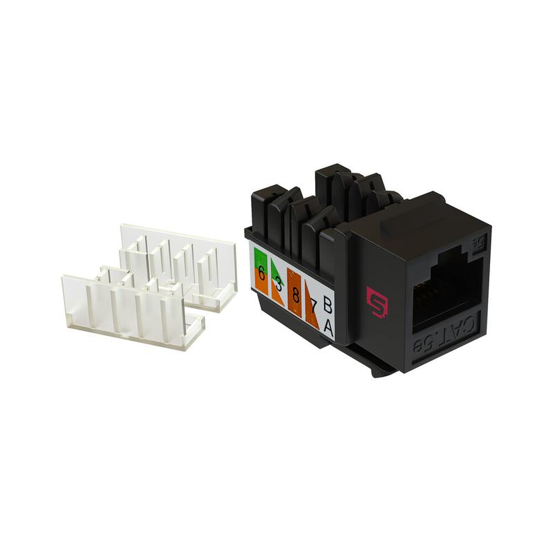 вставка keystone jack rj45 90град. кат.5e неэкранир. заделка тип 110 черн. sysmatrix kj 5eu090.tlbk от BTSprom.by