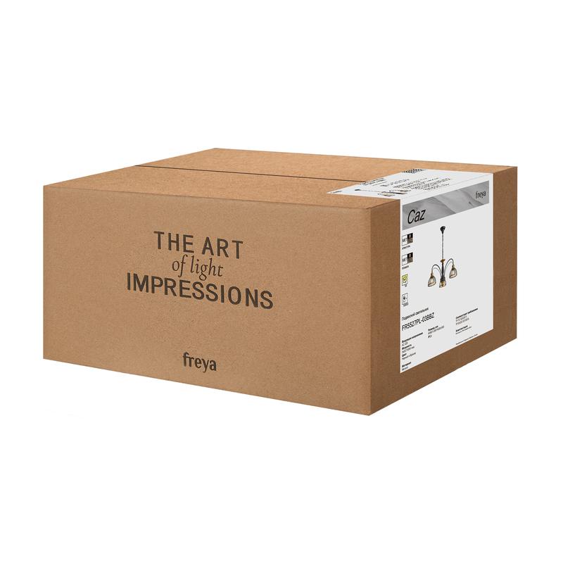  Светильник Caz 3х60Вт E27 IP20 подвесной Freya FR5527PL-03BBZ фото в каталоге от BTSprom.by