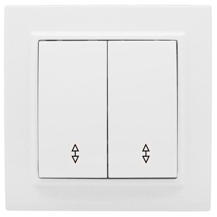 переключатель проходной 2-кл. сп минск 10а ip20 бел. basic ekf erv10-027-10 от BTSprom.by