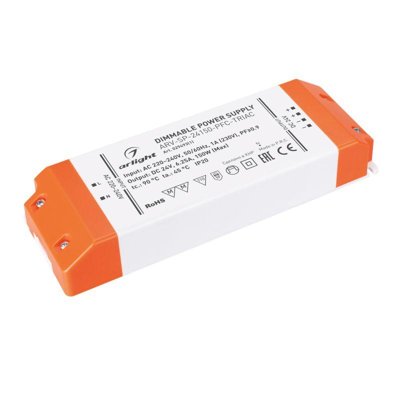 блок питания arv-sp-24150-pfc-triac (24в 6.25а 150вт) ip20 пластик arlight 029493(1) от BTSprom.by блок питания arv-sp-24150-pfc-triac (24в 6.25а 150вт) ip20 пластик arlight 029493(1) от BTSprom.by