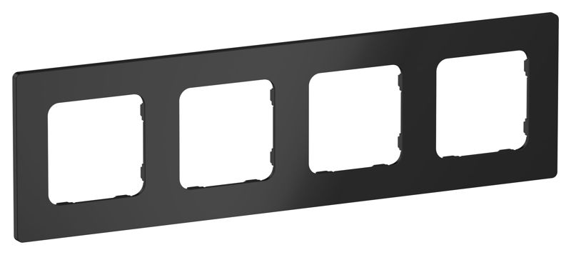 рамка 4-м сп flite ру-4-к-флч черн. iek fi-m42-32-20-k02 от BTSprom.by