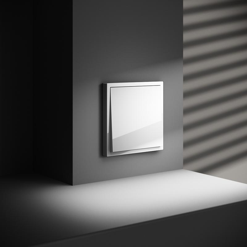  Переключатель перекрестный 1-кл. СП S70 механизм бел. глянцевый Voltum VLS010501 фото в каталоге от BTSprom.by