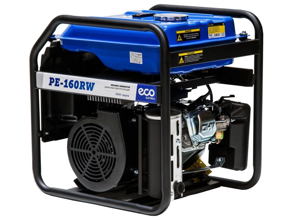 Электростанция сварочная ECO PE-160RW (1.1 кВт, 230 В, бак 15.0 л, для сварки постоянным током, 80А\160A) EC1564-0 фото в каталоге от BTSprom.by