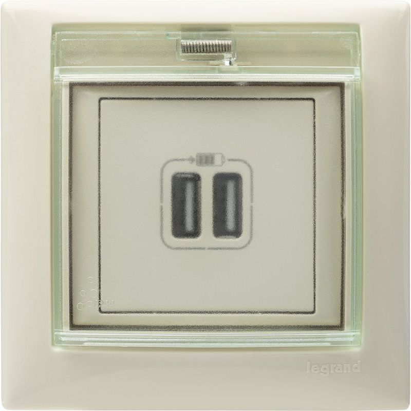  Розетка USB 2-м СП Valena сл. кость IEK 774170 фото в каталоге от BTSprom.by