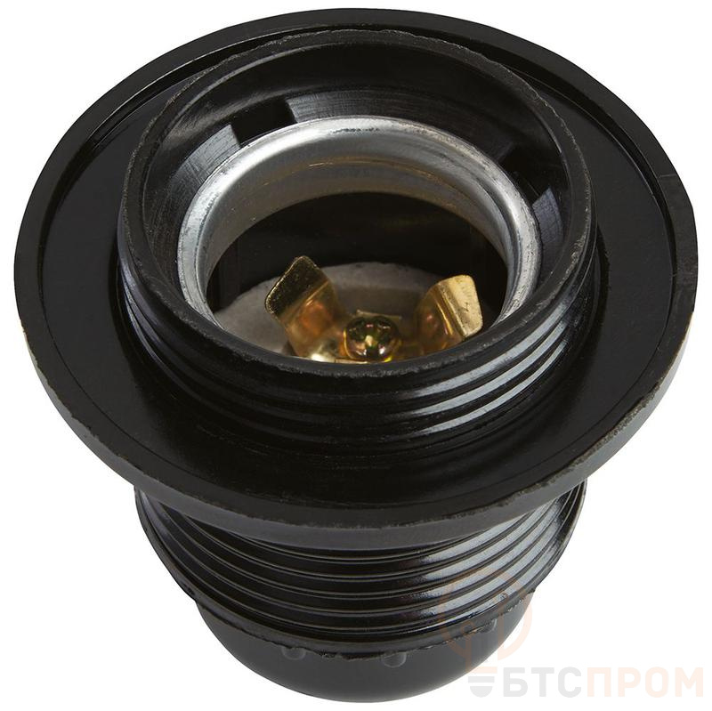 Патрон Е27 с кольцом 250В 4А карболит латунь черн. размер 55х58мм FERON 41041 фото в каталоге от BTSprom.by  Патрон Е27 с кольцом 250В 4А карболит латунь черн. размер 55х58мм FERON 41041 фото в каталоге от BTSprom.by