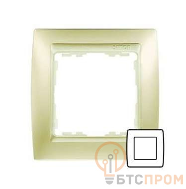 Рамка 1-м Simon82 матов. шампань/метал. Simon 82914-34 фото в каталоге от BTSprom.by  Рамка 1-м Simon82 матов. шампань/метал. Simon 82914-34 фото в каталоге от BTSprom.by