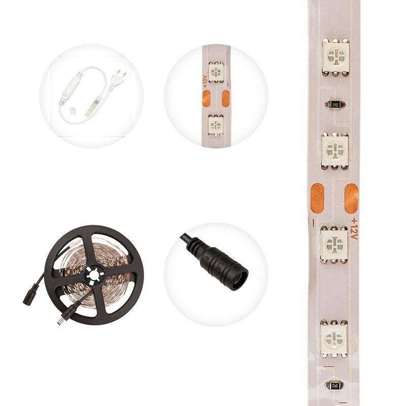  Лента светодиодная SMD5050 60LED/м 14.4Вт/м 12В IP23 син. (уп.5м) Lamper 141-463 фото в каталоге от BTSprom.by