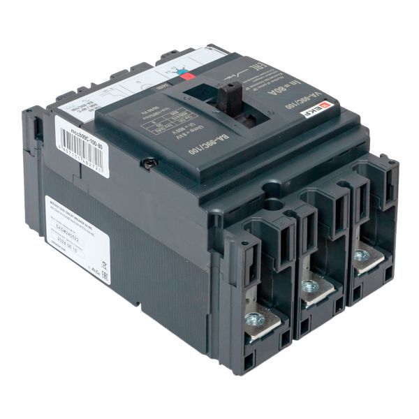  Выключатель автоматический 3п 100/80А 36кА ВА-99C Compact NS PROxima EKF mccb99C-100-80 фото в каталоге от BTSprom.by