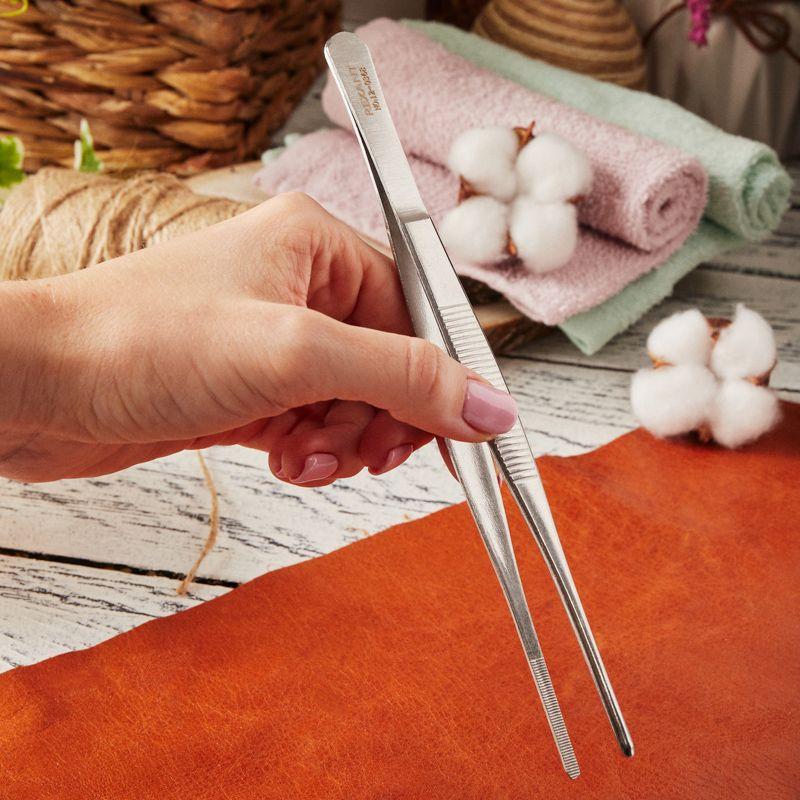  Пинцет прямой рифленый 200мм (блист.) Rexant 12-0368 фото в каталоге от BTSprom.by