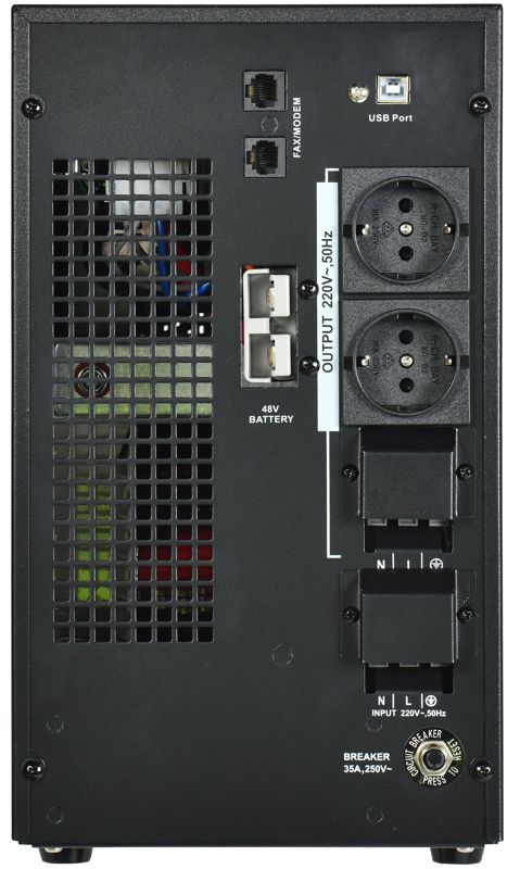  Источник бесперебойного питания ELECTRA LT 5кВА/4кВт 48VDC без АКБ USB Schuko ITK ELT-5000VA-1-L-S фото в каталоге от BTSprom.by