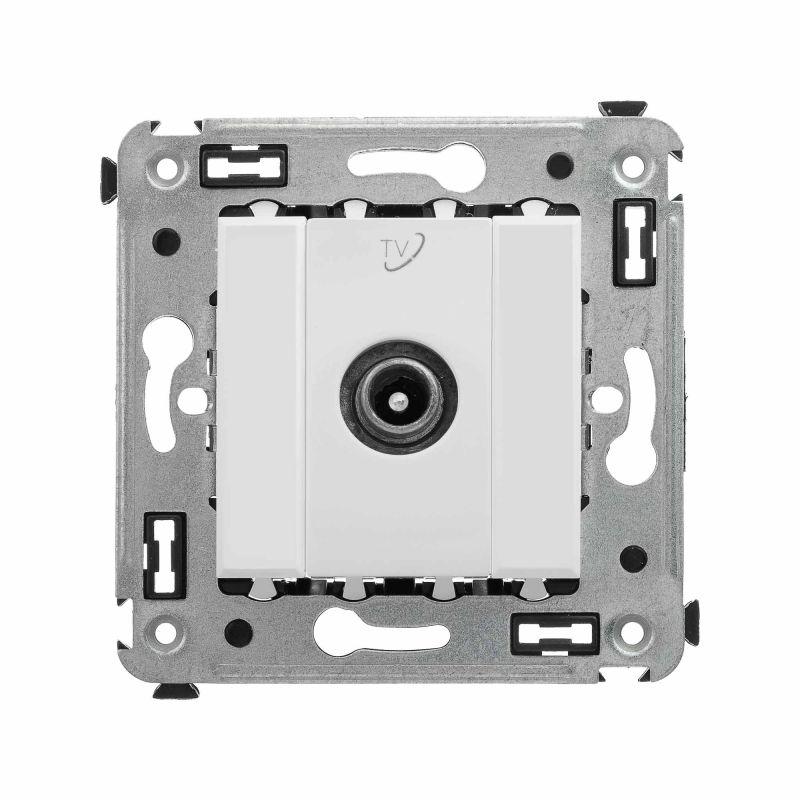 розетка телевизионная проходная tv сп avanti "белое облако" dkc 4400513 от BTSprom.by