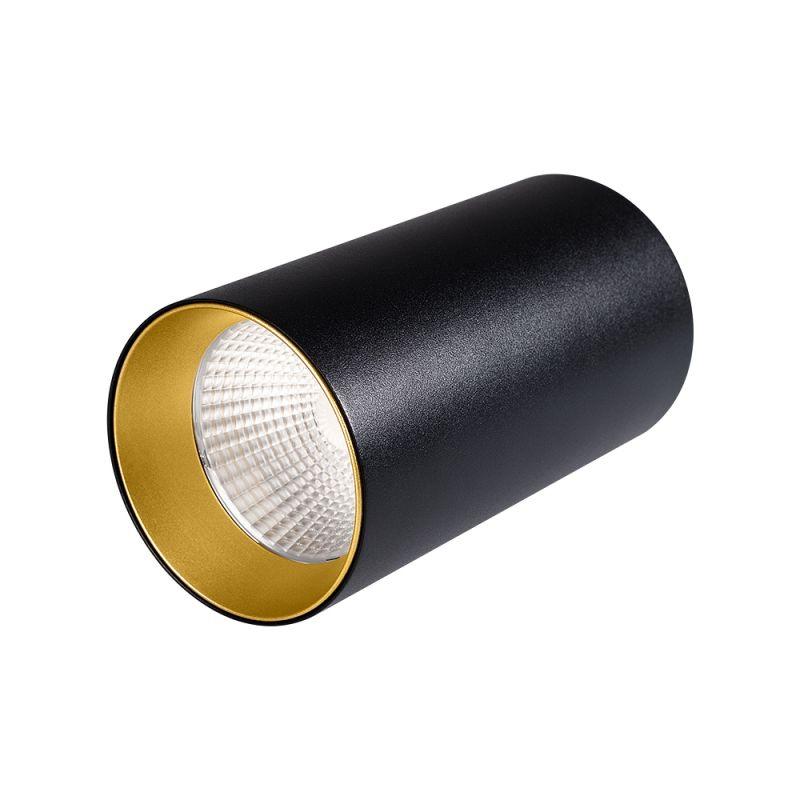 светильник накладной sp-polo-r85-1-15w day white 40deg (black gold ring) (ip20 металл) arlight 022952 от BTSprom.by