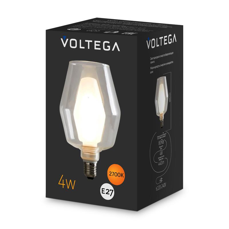 Лампа светодиодная филаментная Loft 271 G1254Вт 2700К E27 DIM Voltega 8547 фото в каталоге от BTSprom.by
