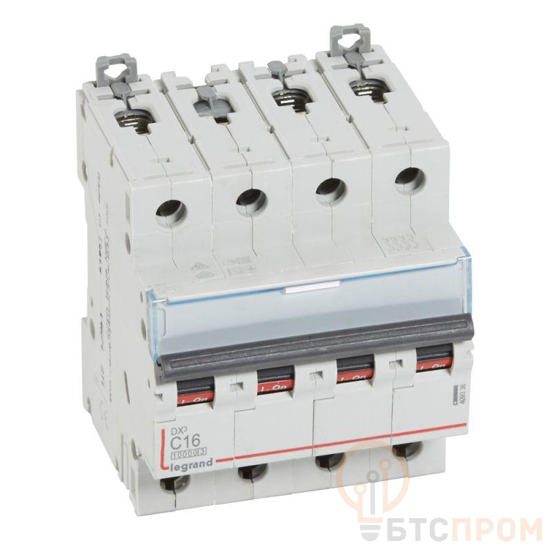 Выключатель автоматический модульный 4п C 16А 16кА DX3 10000 4мод. 400В Leg 409336 фото в каталоге от BTSprom.by  Выключатель автоматический модульный 4п C 16А 16кА DX3 10000 4мод. 400В Leg 409336 фото в каталоге от BTSprom.by