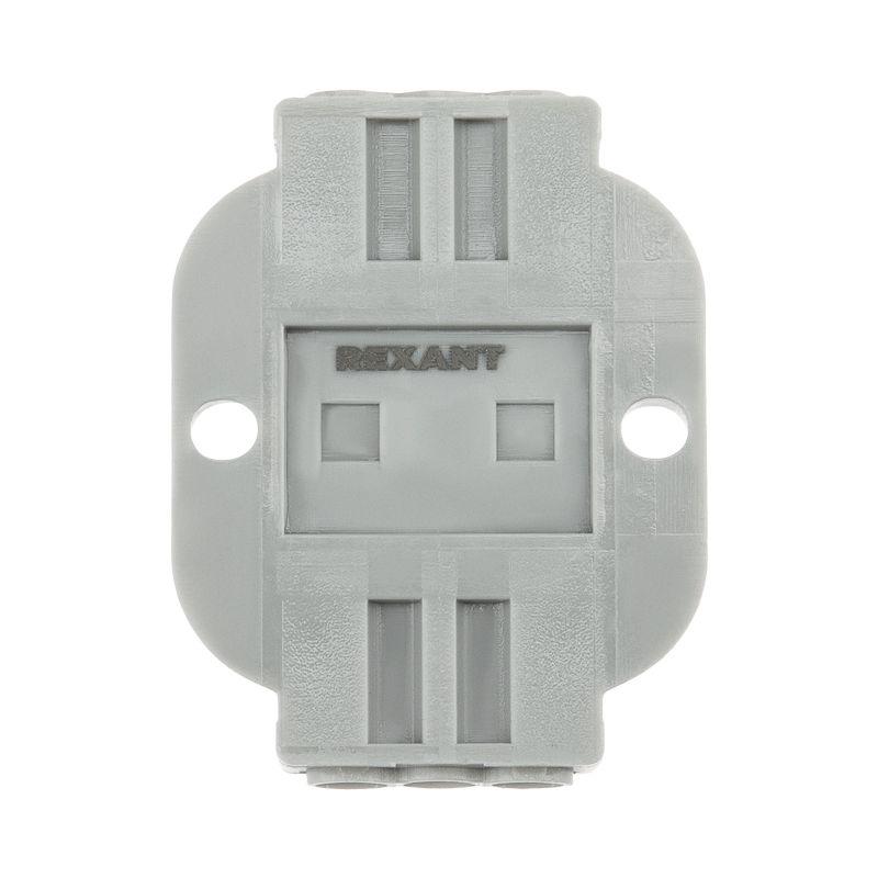  Клемма строительно-монтажная СМК проходная 222-423P 3п 0.08-4кв.мм с монтажной площадкой сер. (уп.25шт) Rexant 07-6263 фото в каталоге от BTSprom.by