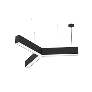 светильник светодиодный х-line 790х912х100 30вт 3000к 3100лм y-образ. с опаловым рассеив. ral9005 черн. муар торцевые крышки (4шт) varton v1-r0-9y823-02op0-4003030 от BTSprom.by
