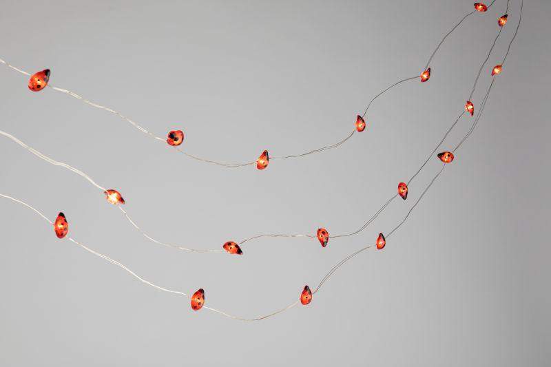 гирлянда садовая erasf23-19 "божьи коровки" на солнечной батарее 25led 7м (дл. раб част. 5м) 2 режима эра б0062368 от BTSprom.by