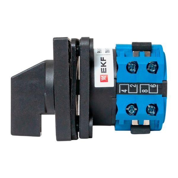  Переключатель кулачковый ПК-1-73 3п 10А для вольтметра (линейное напряжение) IP65 EKF pk-1-73-10-65 фото в каталоге от BTSprom.by