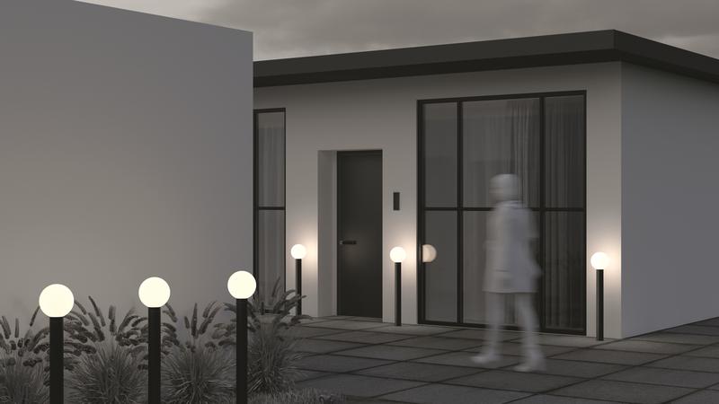  Светильник Bold 1х60Вт E27 IP54 ландшафтный Maytoni O598FL-01B фото в каталоге от BTSprom.by