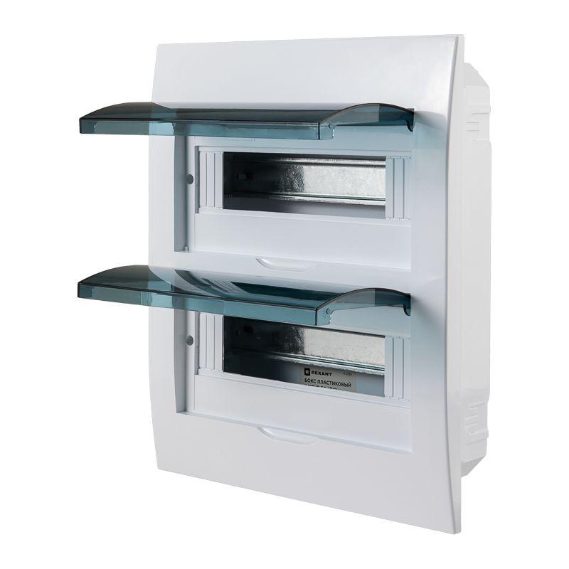  Бокс ЩРВ-П-24 IP41 пластик. бел. Rexant 11-0224 фото в каталоге от BTSprom.by