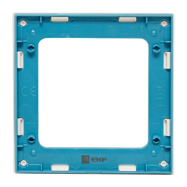  Рамка 1-м Стокгольм бел. с линией цвета син. PROxima EKF EXM-G-304-30 фото в каталоге от BTSprom.by